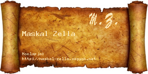 Maskal Zella névjegykártya